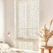 Boho Macrame Beaded Curtain Handmade Door Closet Curtain with Wooden Beads for Window Doorway Open Closet Bedroom Living Room Privacy Decor, 79" L x 36" W, White